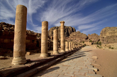 Petra, Voie  colonnades