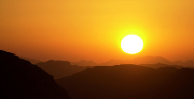 Wadi Rum, coucher de soleil