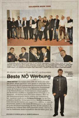 Medianet, Printausgabe vom 19. Mai 2009