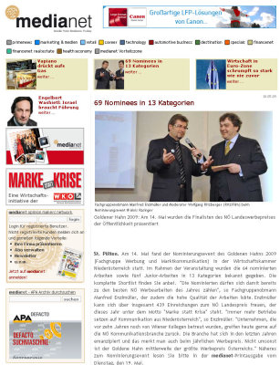 medianet -online, ab 19. Mai 2009