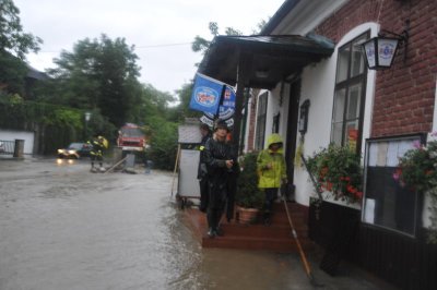 Vor dem Gasthaus Thurner