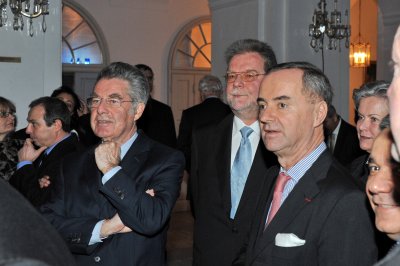PRESSE: Bundespräsident Dr. Heinz Fischer mit Rektor  Univ. Prof.Univ.-Prof. Dr. Werner Hasitschka