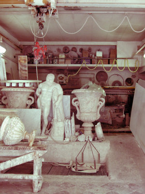 Studio of a marble carver