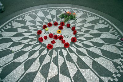 memorial in central park for John Lennon
