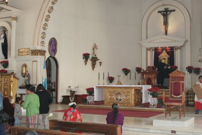 Detalle del Altar Mayor de la Iglesia Catolica