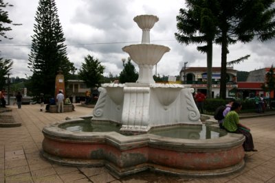 Fuente en el Parque Central