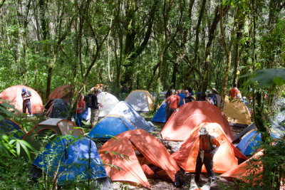 Area de Campamento en Medio de los Volcanes Toliman Y Atitlan