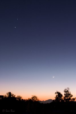 Crescent Moon, Venus, and Jupiter: Act I
