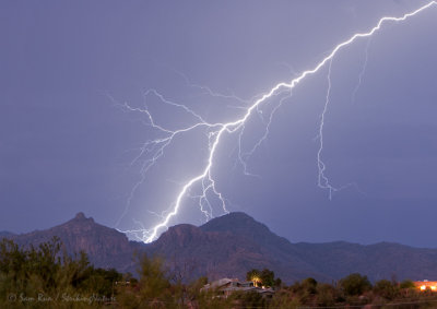 Lightning Over Sabino Canyon