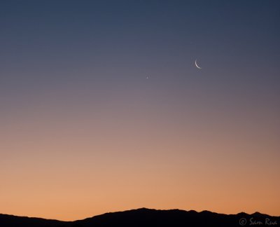 Venus, Mercury, Moon at Dawn