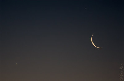 Venus, Mercury, Moon