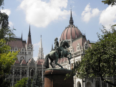 Statue de Ferenc II Rakoczi qui mena la 1re rvolte contre les Habsbourgs