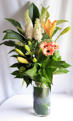 budlea, gerbera & lily