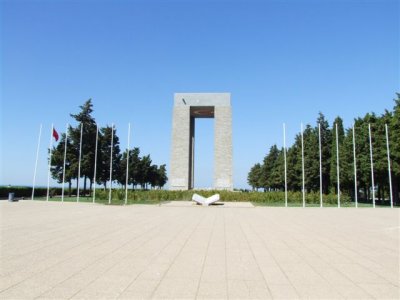 Memorial forecourt and parade ground