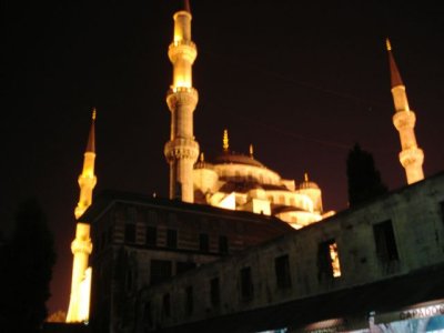 The Blue Mosque under lights 4