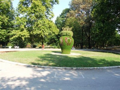 Views of the one of the many parks in Ruse