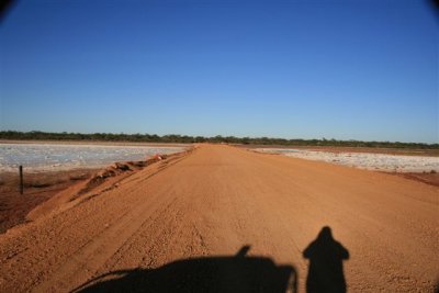 Salt Pans crossing access road
