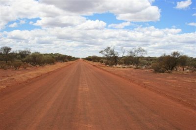 Road leading out of Site