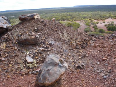 Over looking proposed site