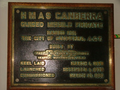 Canberra Builders plaque