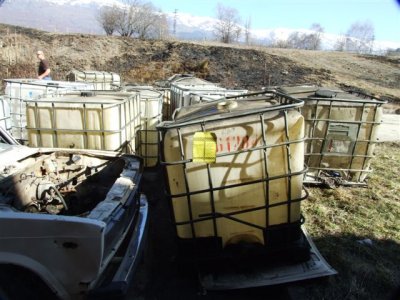 Waste oil bins