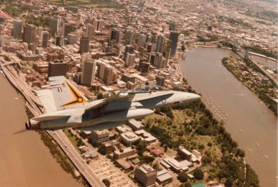 Hornet over Brisbane