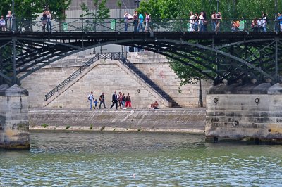 Layers of People Along the Seine