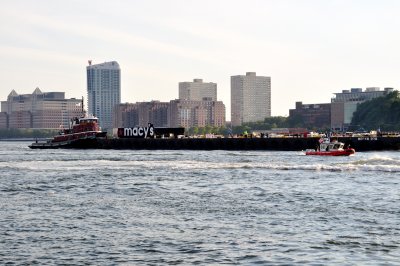 One of Several Barges Bringing the Fireworks