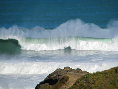 20 foot swell at The Gap, Piha