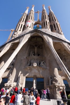 Sagrada familia - Basilica and Expiatory Church of the Holy Family from the architect Antoni Gaudi