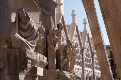 Sagrada familia - Basilica and Expiatory Church of the Holy Family from the architect Antoni Gaudi