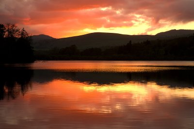 Loch Clunie Sunset.