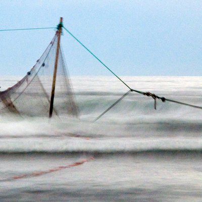 Salmon Nets Lunan Bay.