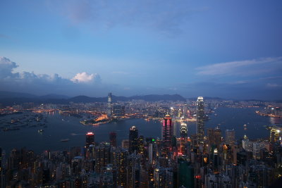 Hong Kong View from Victoria Peak, Oct 2010