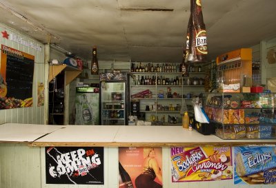 Inside a rum shack