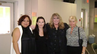 At Leny's funeral - Jean, Sherry, me and Joanna, 2009