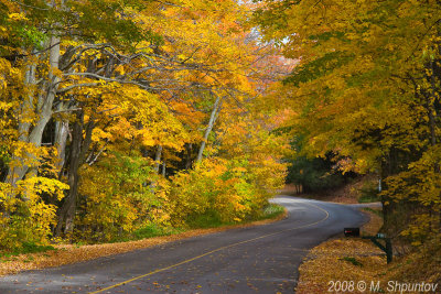 Credit Valley Road in Fall.