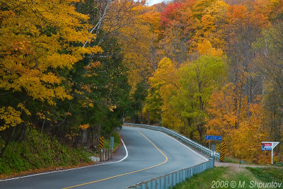 Credit Valley Road in Fall.