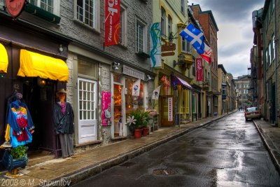 Quebec City Streets, Rue Garneau, HDR