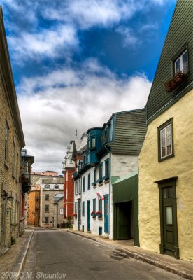 Streets of Old Quebec City, HDR