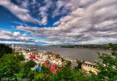 Quebec City Port, VIew from Terrasse Dufferin, HDR