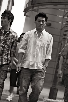 Street in 50mm Black & White. Candids