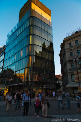 Prague Buildings at Night