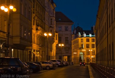 Prague Streets at Night