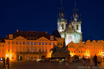 Prague Old Town Sqaure at Night