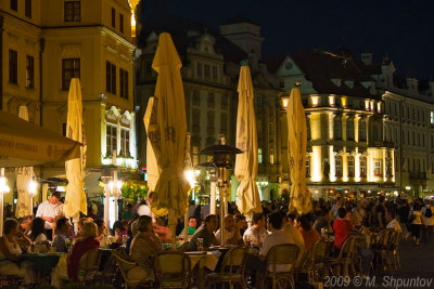 Staromestska Restaurante, Prague, Night