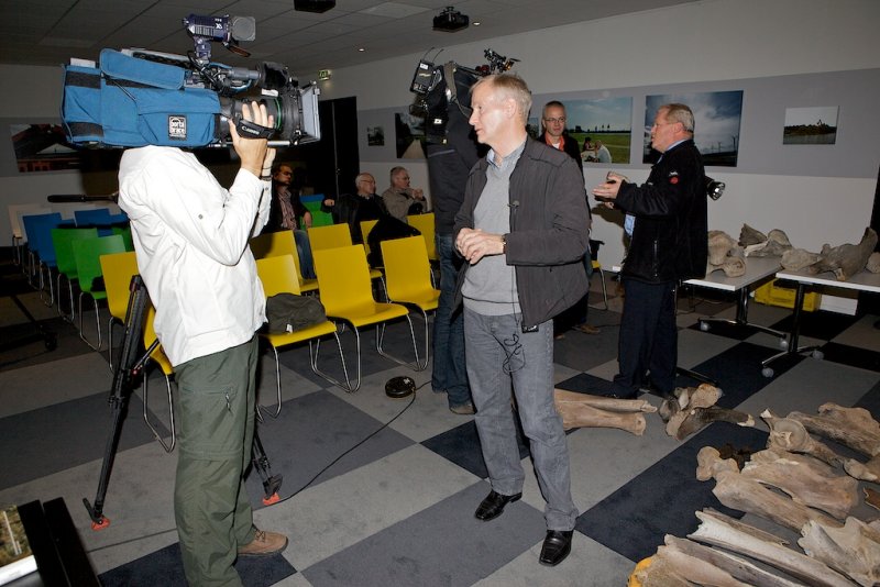 Klaas en Dick in actie voor de media