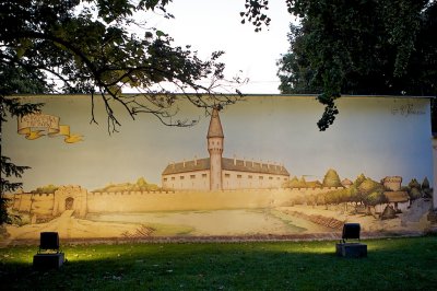 Wallpainting in the park