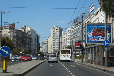 Part of the centre of Belgrade