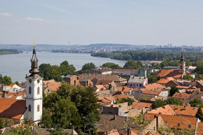 View over Belgrade from Zemun (West to East)